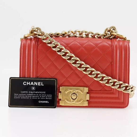 CHANEL ChainShoulder Shoulder Bag Boy chanel lambskin Women - Picture 1 of 10
